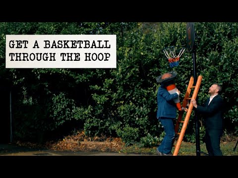 Get The Basketball Through The Hoop Without Using Your Hands | Full Task | Taskmaster