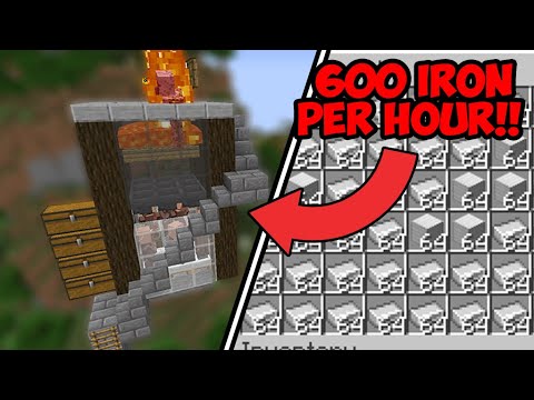 How to Build an Iron Farm in Minecraft 1.19+| 600+ Iron/Hr