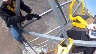 preview picture of video 'wind turbine anemometer installation'