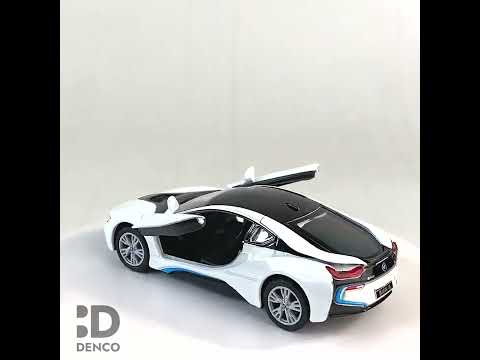 Металлическая машинка Kinsmart 1:36 «BMW i8» KT5379D инерционная / Белый