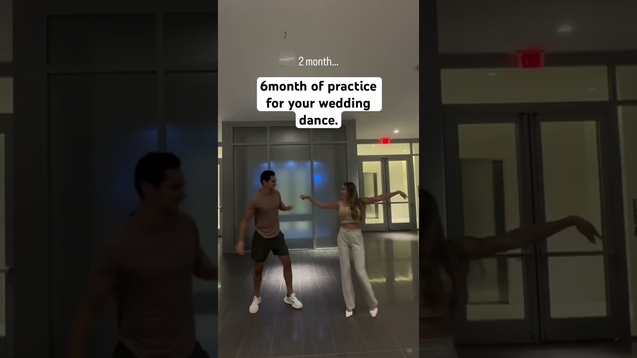 Couples practice their wedding dance for 6month , watch the end result.#wedding #couple #weddingday