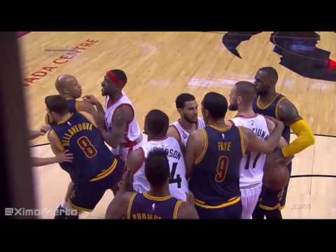 Jonas Valanciunas & Richard Jefferson Scuffle | Cavaliers vs Raptors | Game 6 | 2016 NBA Playoffs