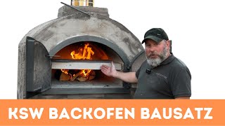 KSW Steinbackofen Bausatz - Einfacher Aufbau in nur einem Tag! Pizzaofen & Brotbackofen selber bauen