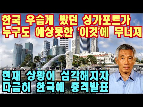 한국 우습게 봤던 싱가포르가 누구도 예상못한 이것에 무너져