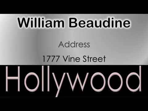 William Beaudine   How to pronounce William Beaudine Hollywood Actor from 1777 Vine Street?