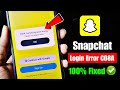 Snapchat Login C08A Something Went Wrong Please Try Again Later Problem 2025 Snapchat Login Error