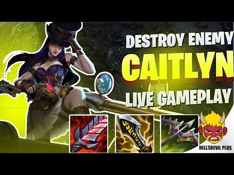 How To Destroy The Enemy With Caitlyn! - Wild Rift HellsDevil Plus Gameplay