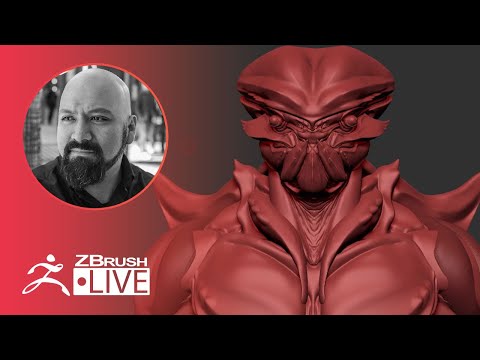 Creating an Alien Creature on the Fly with ZBrush! - Miguel Guerrero - Part 2