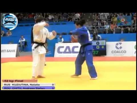European Judo Championship Chelyabinsk 2012 Final -52kg KUZIUTINA Natalia (RUS)-CHITU Andreea (ROU)
