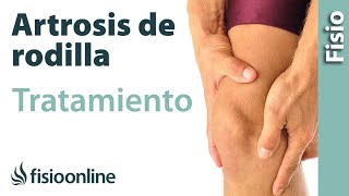 Artrosis de rodilla - Tratamiento mediante ejercicios, automasajes y estiramientos