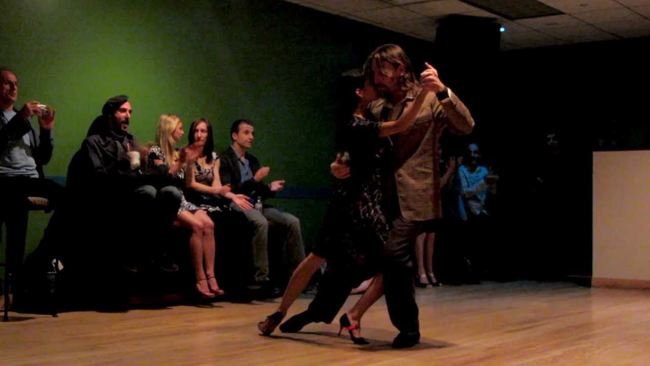 Jaimes Friedgen and Christa Rodriguez perform 1 of 3 at La Milonga Rosa