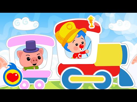 Em Um Trem 🚂 🌈 | Música Infantil com Um Herói do Coração ❤️
