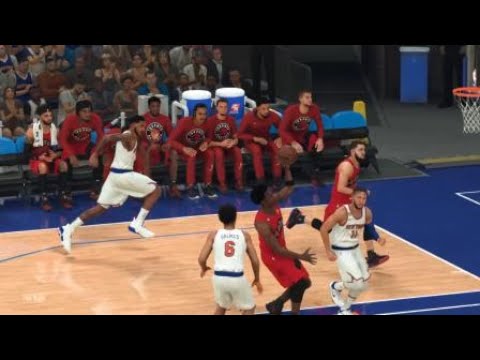 OG Anunoby driving through the lane