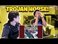 AMERICANS REACT TO CENTRAL CEE x DAVE - TROJAN HORSE !