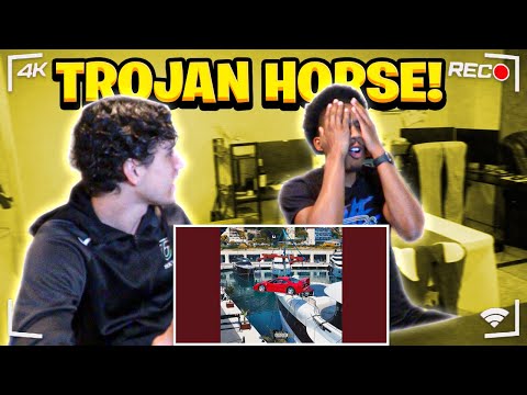 AMERICANS REACT TO CENTRAL CEE x DAVE - TROJAN HORSE !