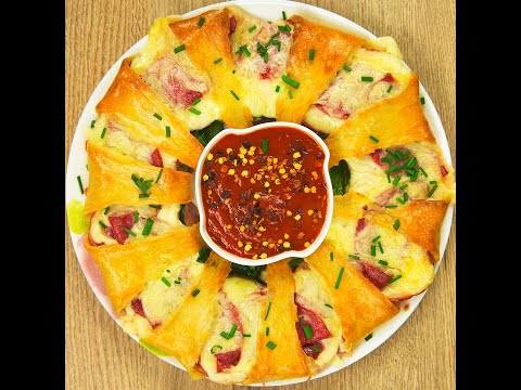 Ham, Prosciutto and Salami Pizza Ring