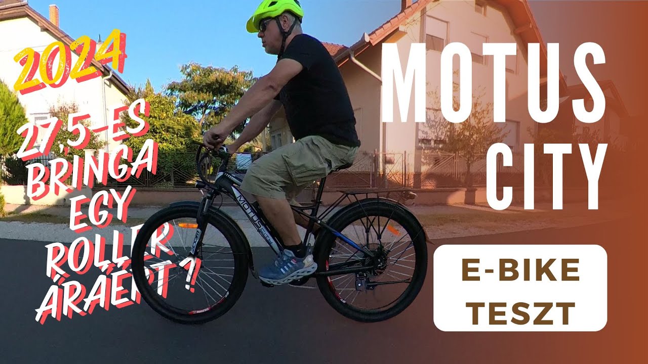 Olcsóbb, mint egy roller - Motus City 27,5 inch e-bike teszt