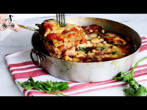 No Fry Eggplant Parmesan (Parmigiana di Melanzane)