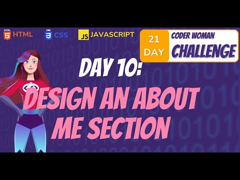 📝 Design an About Me Section
