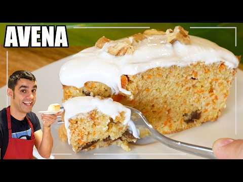 ¿CANSADO de bizcochos secos? PRUEBA este Bizcocho de avena y zanahoria SUPER JUGOSO ¡y Sin Azúcar!