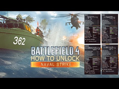 Unlock ALL BF4 Naval Strike Weapons! - SR338, AWS, AR160, SW40 & SR-2 (Battlefield 4 News)