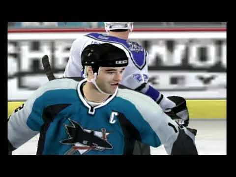 NHL 06 Season mode - Los Angeles Kings vs San Jose Sharks