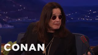 Ozzy Osbourne Accidentally Texted Robert Plant Looking For His Cat  - CONAN on TBS