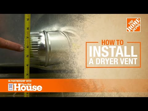 How to Install a Dryer Vent | The Home Depot with @thisoldhouse