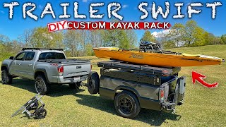Building a Kayak Rack for My Homemade Camping Trailer AKA "Trailer Swift"