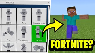 How to get FREE Emotes including Fortnite Dances in Minecraft?