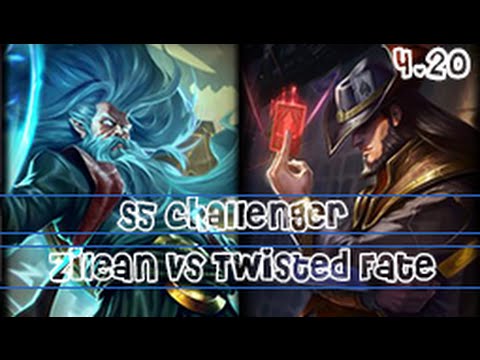 Bjergsen as Zilean vs Twisted Fate Mid S5 Preseason Ranked Challenger Highlights #18