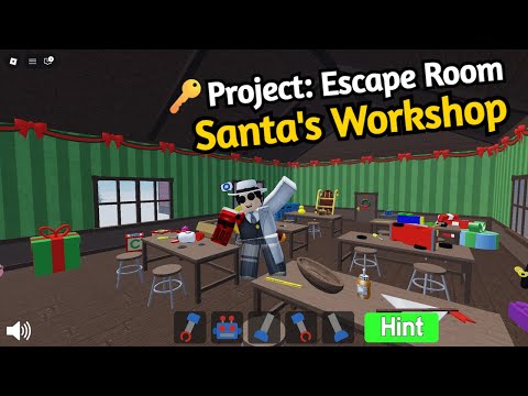 Roblox PROJECT: ESCAPE ROOM SANTA'S WORKSHOP Walkthrough (English)