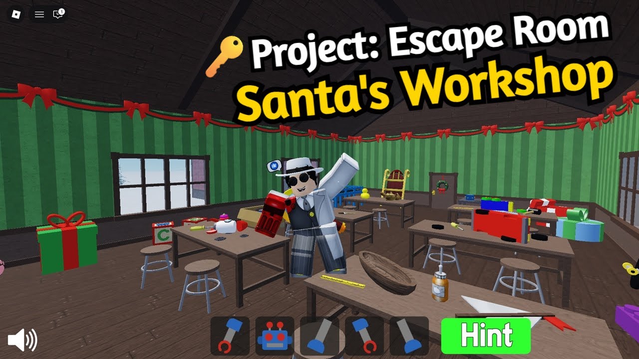 Roblox PROJECT: ESCAPE ROOM SANTA'S WORKSHOP Walkthrough (English)