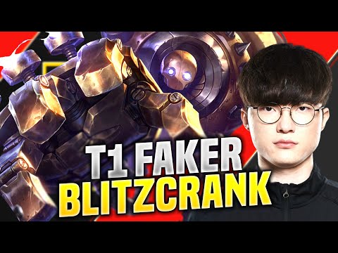FAKER PLAYS BLITZCRANK SUPPORT! - T1 Faker Plays Blitzcrank vs Janna Support! | KR SoloQ Patch 10.16
