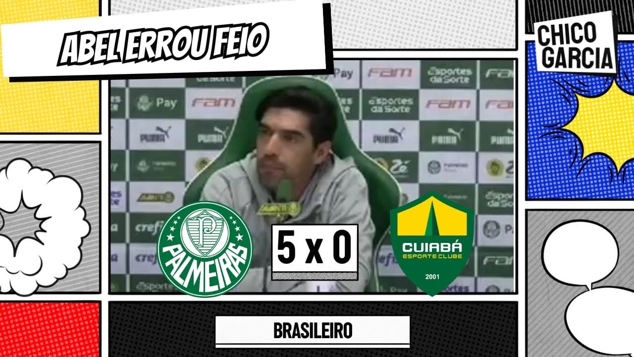 PALMEIRAS 5 X 0 CUIABÁ: ESTEVÃO BRILHA E VERDÃO ATROPELA APÓS ELIMINAÇÕES. ABEL PISTOLA NA COLETIVA