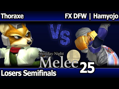 MNM 25 Melee - Thoraxe (Fox, Marth) vs FX DFW | Hamyojo (Sheik, Marth) - Losers Semifinals
