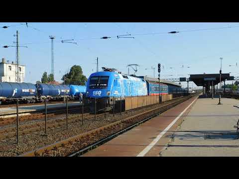 470 006 (150 éves a MÁV Taurus) indul gyorsvonattal Hatvanból