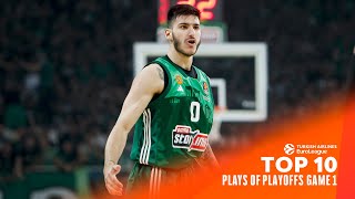 TOP 10 Plays | PLAYOFFS MUST-SEE Moments GAME 1 | 2023-24 Turkish Airlines EuroLeague