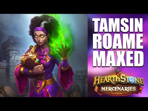 Tamsin Roame MAXED stats, abilities, equipment, ALL PORTRAITS - Hearthstone Mercenaries