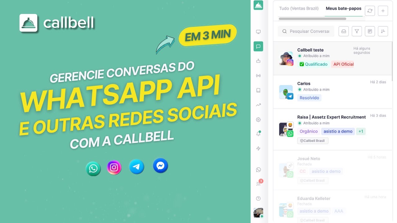 📲 Em 3 minutos entenda como centralizar suas principais redes sociais | Callbell 🛎️