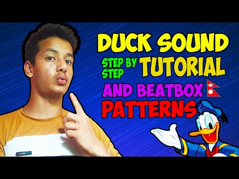 Duck sound step by step tutorial with easy beatbox patterns | Lazybeats