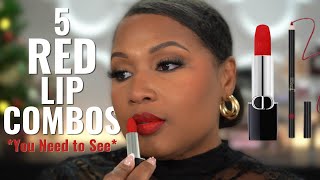 My Top 5 RED Lipsticks at Sephora | Swatches + Try-On!
