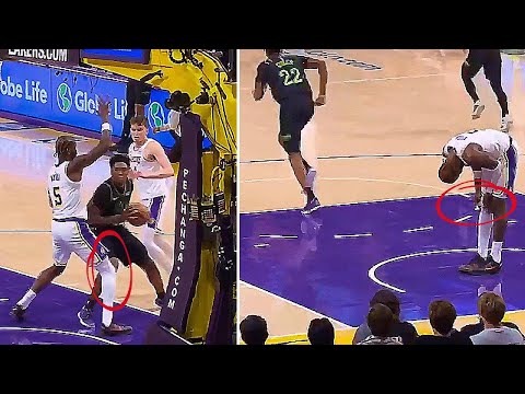 Deandre Ayton Leaves Game After Hard Knee Collision with Derik Queen | Lakers vs Pelicans😬