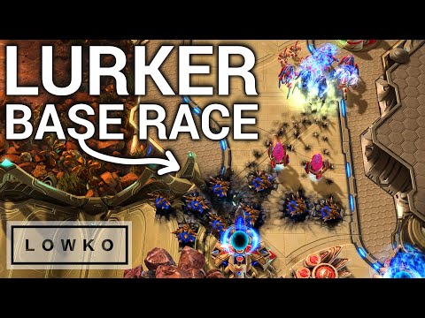 StarCraft 2: LURKERS VS MOTHERSHIP - BASE RACE! (Stats vs Namshar)