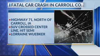Fatal car crash in Carroll County
