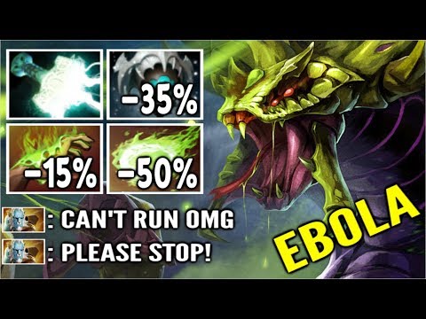 WTF IS THIS SLOW! -100% Speed Skadi Venomancer New Cancer Build by Sia Top Rank Game Dota 2