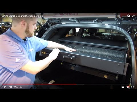 Setina SUV Rear Storage, Organizer, & Cargo Box fits Tahoe, Explorer FPIU, Durango and more