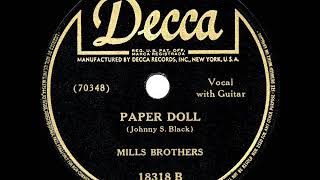 1943 HITS ARCHIVE: Paper Doll - Mills Brothers (a #1 record)