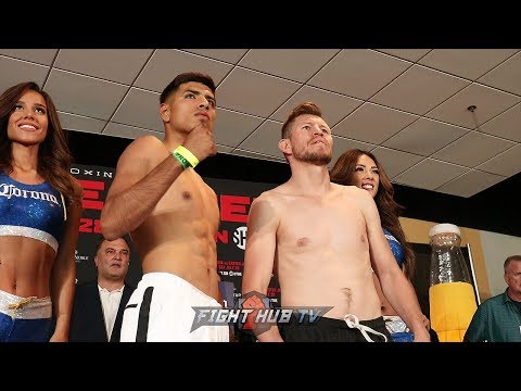 KARLOS BALDERAS VS. GIOVANNI CARO - FULL WEIGH IN & FACE OFF VIDEO