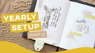 2024 Planner Setup (Part 2) — Bullet Journal Style · Papertess Designs B6 Yearly